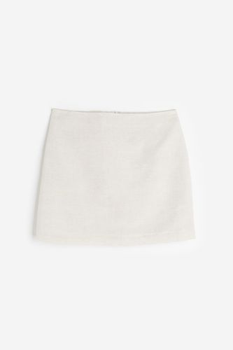 Minirock aus Leinenmischung Hellbeige, Röcke in Größe 48. Farbe: - H&M - Modalova