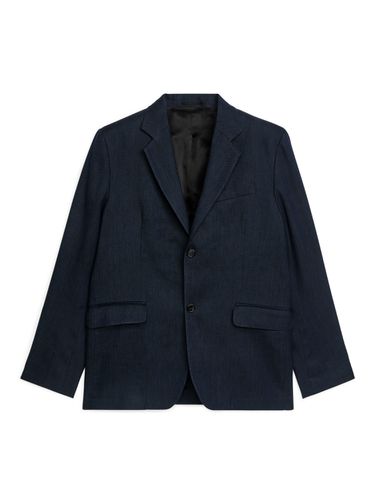 Moderner Hopsack Blazer Dunkelblau, Sakkos in Größe 52. Farbe: - Arket - Modalova