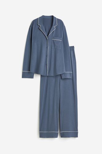 Zweiteiliger Pyjama Taubenblau, Pyjama-Sets in Größe 4XL. Farbe: - H&M - Modalova