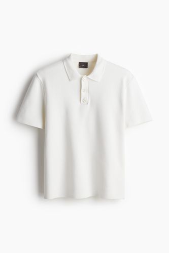 Feinstrick-Poloshirt in Regular Fit Weiß, Poloshirts Größe M. Farbe: - H&M - Modalova