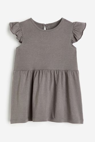 Jerseykleid mit Volants Dunkelgrau, Kleider in Größe 80. Farbe: - H&M - Modalova