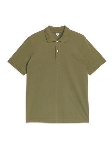 Pikee-Poloshirt Khaki, Poloshirts in Größe XS. Farbe: - Arket - Modalova