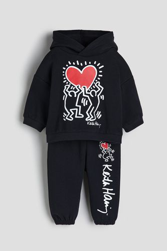 Teiliges Sweatshirt-Set mit Print Schwarz/Keith Haring, Sweatshirts in Größe 68. Farbe: - H&M - Modalova