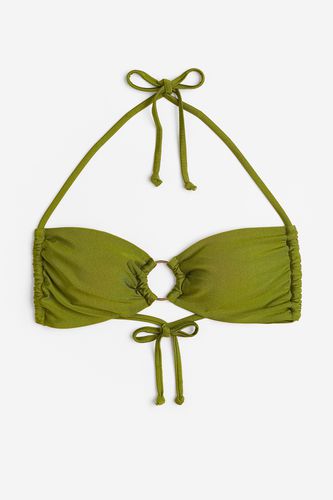Wattiertes Bikinitop Grün, Bikini-Oberteil in Größe 40. Farbe: - H&M - Modalova