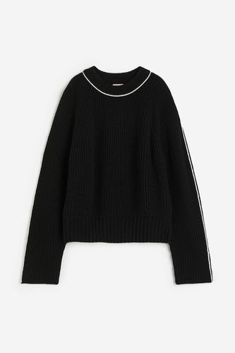 Pullover aus Wollmischung Schwarz in Größe S. Farbe: - H&M - Modalova