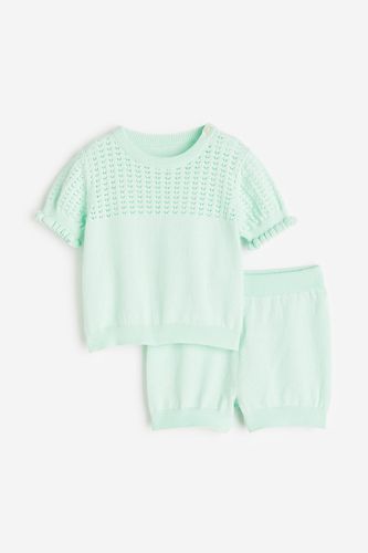 Teiliges Strickensemble Mintgrün, T-Shirts & Tops in Größe 80. Farbe: - H&M - Modalova
