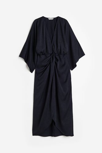 Kleid mit V-Ausschnitt Marineblau, Party kleider in Größe XS. Farbe: - H&M - Modalova