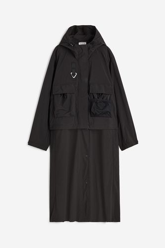 Wasserabweisende, längenverstellbare Outdoorjacke Schwarz, Jacken in Größe S. Farbe: - H&M - Modalova