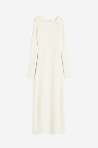 Kleid in Pointellestrick Cremefarben, Alltagskleider Größe L. Farbe: - H&M - Modalova