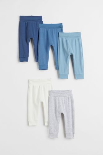 Er-Pack Baumwollhosen Blau/Grau/Weiß in Größe 44. Farbe: - H&M - Modalova