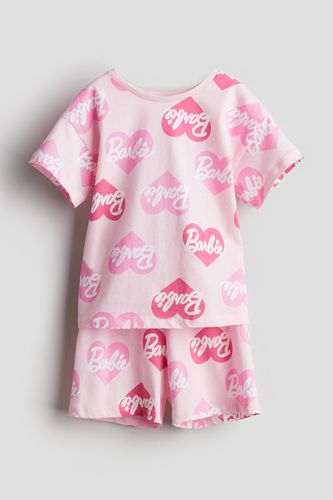 Jerseypyjama mit Print Rosa/Barbie, Pyjamas in Größe 92. Farbe: - H&M - Modalova