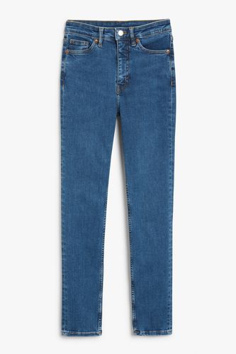 Hohe blaue Jeans Jin, flexible Passform Blau, Skinny in Größe S. Farbe: - Monki - Modalova