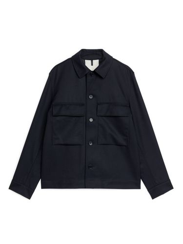 Elegante Jacke aus Wollmischung Dunkelblau, Jacken in Größe 48. Farbe: - Arket - Modalova