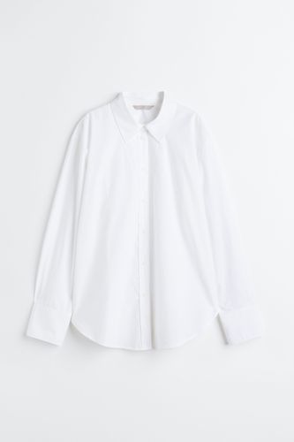 Baumwollbluse Weiß, Freizeithemden in Größe XL. Farbe: - H&M - Modalova