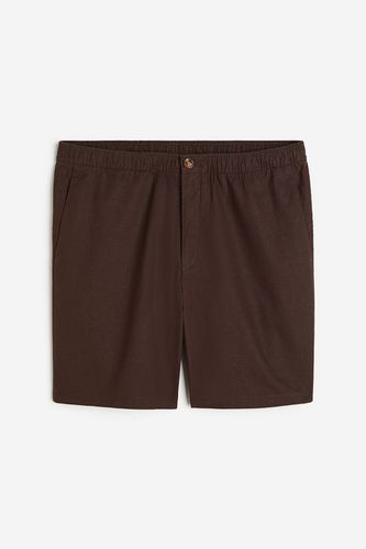 Shorts aus Leinenmix Regular Fit Dunkelbraun in Größe XXL. Farbe: - H&M - Modalova