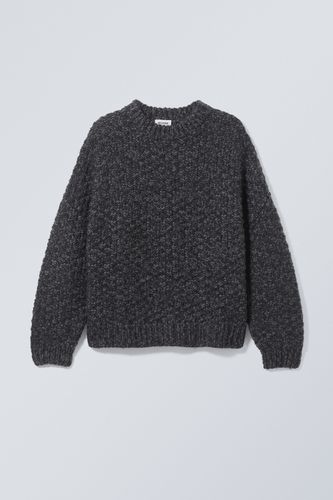 Oversized-Pullover aus Wollmischung Schwarz in Größe M. Farbe: - Weekday - Modalova