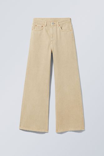 Jeans Ace mit hohem Bund Sonnengebleichte Rogge, Straight in Größe 24/34. Farbe: - Weekday - Modalova