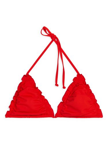 Bikinioberteil mit Babylock-Nähten Rot, Bikini-Oberteil in Größe 44. Farbe: - Arket - Modalova