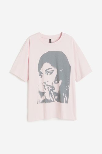 Kastiges T-Shirt mit Print Hellrosa/Ariana Grande in Größe M. Farbe: - H&M - Modalova