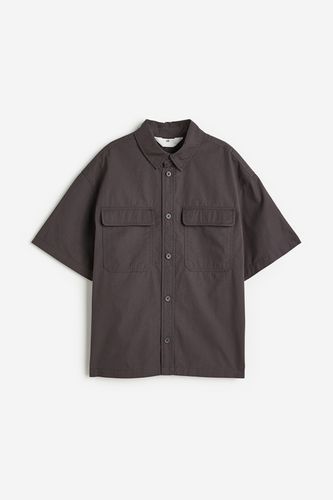 Kurzarmhemd Dunkelgrau, Hemden & Blusen in Größe 152. Farbe: - H&M - Modalova