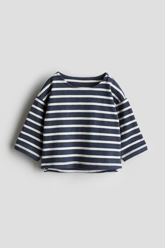 Shirt aus Baumwolljersey Marineblau/Weiß gestreift, T-Shirts & Tops in Größe 56. Farbe: - H&M - Modalova