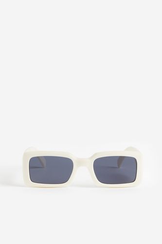 Rechteckige Sonnenbrille Weiß, Sonnenbrillen in Größe Onesize. Farbe: - H&M - Modalova