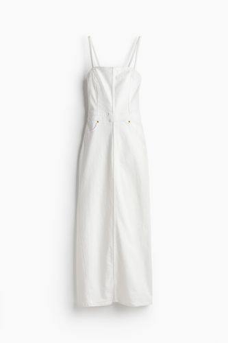 Rückenfreies Jeanskleid Weiß, Alltagskleider in Größe 40. Farbe: - H&M - Modalova