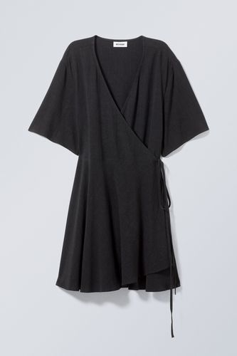 Kleid Kimberly aus Leinenmix Schwarz, Alltagskleider in Größe XS. Farbe: - Weekday - Modalova