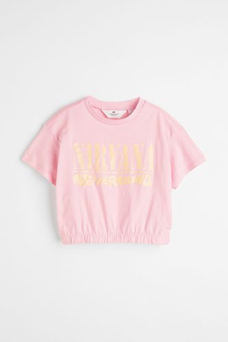 T-Shirt mit Print Hellrosa/Nirvana, T-Shirts & Tops in Größe 158/164. Farbe: - H&M - Modalova