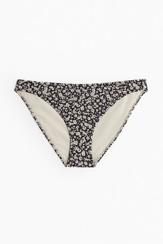 Bikinihose Schwarz/Beige geblümt, Bikini-Unterteil in Größe 34. Farbe: - H&M - Modalova