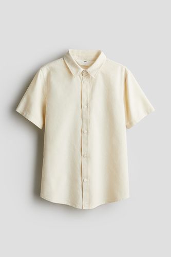 Kurzarmhemd aus Baumwolle Hellgelb, Hemden & Blusen in Größe 134. Farbe: - H&M - Modalova