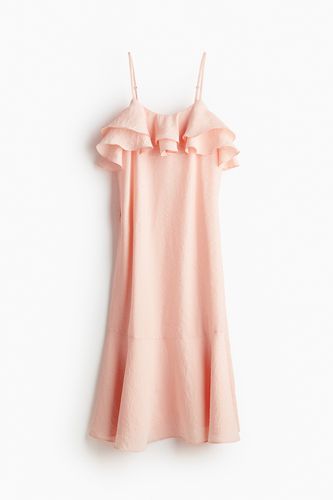 Trägerkleid mit Volants Hellrosa, Alltagskleider in Größe L. Farbe: - H&M - Modalova