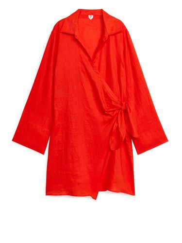 Wickelkleid aus Leinen Knallrot, Alltagskleider in Größe XS. Farbe: - Arket - Modalova