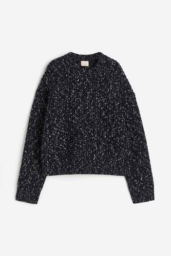 Oversize-Pullover aus Wollmix Schwarzmeliert, Cardigans in Größe XS. Farbe: - H&M - Modalova