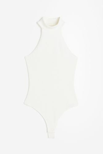 Tangabody mit Neckholder Cremefarben, Bodys in Größe XL. Farbe: - H&M - Modalova