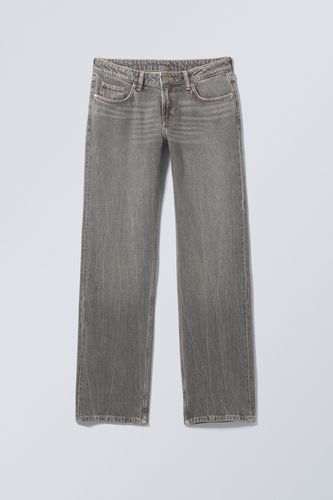 Jeans Arrow mit geradem Bein Schwarzer Donner, Straight in Größe 34/34. Farbe: - Weekday - Modalova