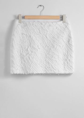 Strukturierter Minirock Weiß, Röcke in Größe 36. Farbe: - & Other Stories - Modalova