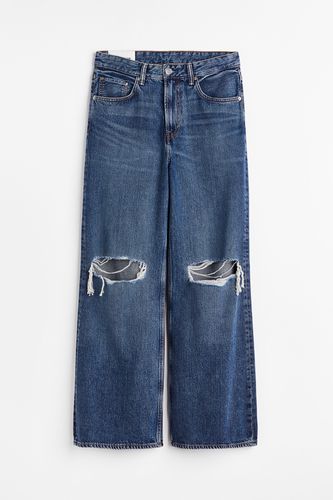 Bootcut Loose Jeans Blau, Baggy in Größe 34/32. Farbe: - H&M - Modalova