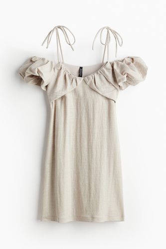 Cold-Shoulder-Kleid im Lagenlook Helles Greige, Alltagskleider in Größe S. Farbe: - H&M - Modalova
