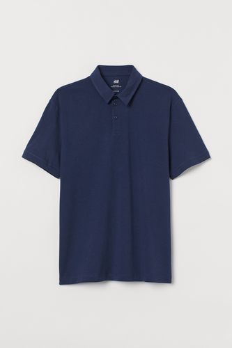 Poloshirt Slim Fit Marineblau, Poloshirts in Größe XS. Farbe: - H&M - Modalova