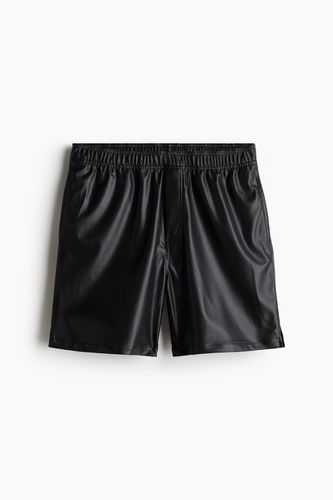 Beschichtete Shorts in Relaxed Fit Schwarz Größe XL. Farbe: - H&M - Modalova
