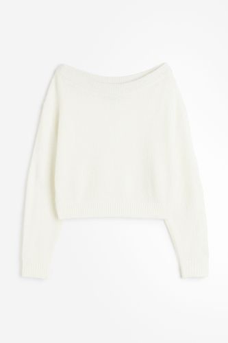 Schulterfreier Pullover Naturweiß in Größe XL. Farbe: - H&M - Modalova