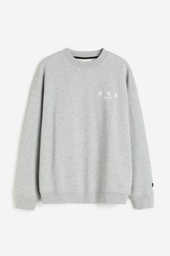 DryMove™ Sweatshirt mit Printdetail Hellgraumeliert, Sport – Pullover & Strickjacken in Größe L. Farbe: - H&M - Modalova