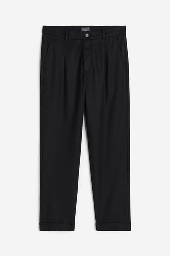 Elegante Twillhose in Regular Fit Schwarz, Anzughosen Größe W 28. Farbe: - H&M - Modalova