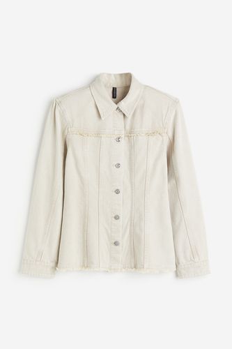 Jeansjacke mit Schulterpolstern Hellbeige, Jacken in Größe S. Farbe: - H&M - Modalova