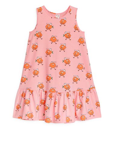 Jerseykleid mit Rüschen Rosa/Orange, Kleider in Größe 134/140. Farbe: - Arket - Modalova