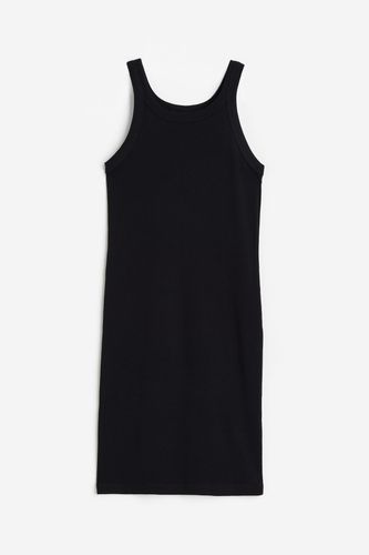 Geripptes Kleid Schwarz, Alltagskleider in Größe S. Farbe: - H&M - Modalova