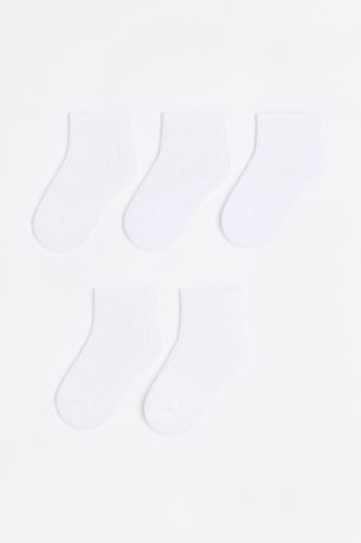 Er-Pack Socken aus Strukturstrick Weiß in Größe 22/24. Farbe: - H&M - Modalova