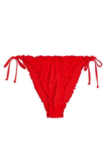 Bikinihose mit Babylock-Nähten Rot, Bikini-Unterteil in Größe 32. Farbe: - Arket - Modalova