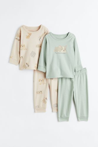 Er-Pack Baumwollschlafanzüge mit Print, Pyjamas in Größe 50. Farbe: - H&M - Modalova